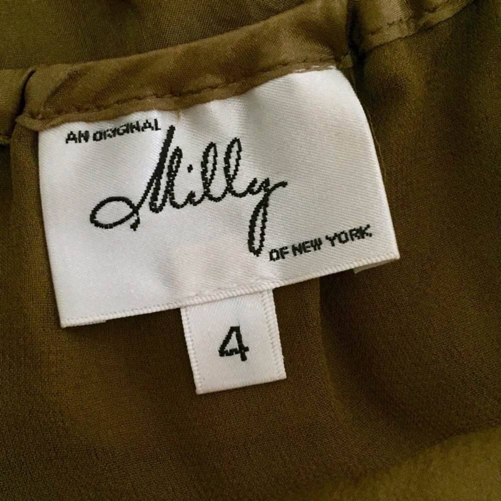 Milly 100% Silk Top Size 4 - Picture 4 of 7